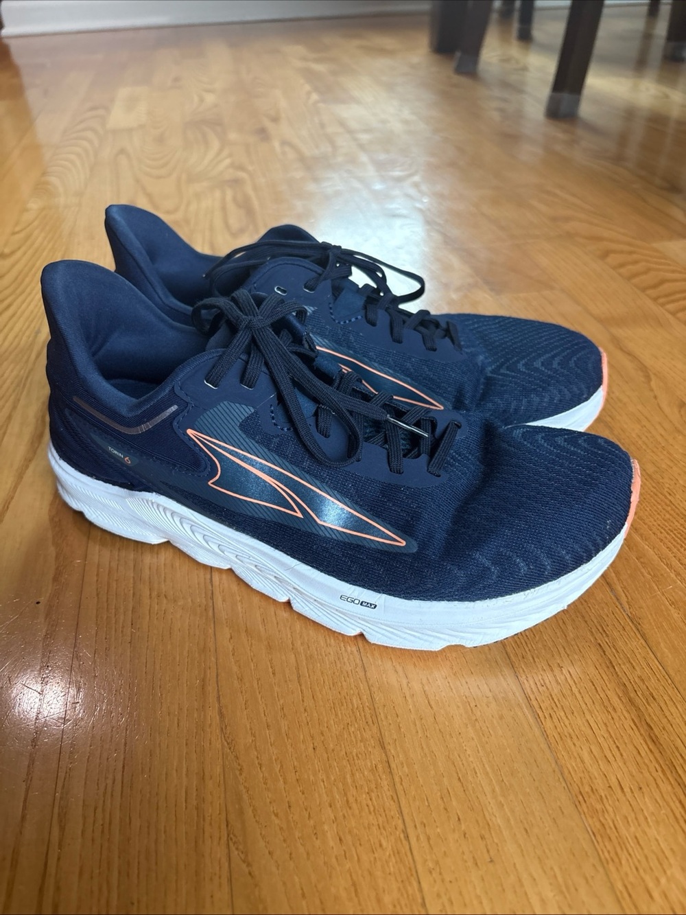Altra Torin 6 Running Shoes Sneakers  Navy Blue Coral Athletic Womens Size 9.5